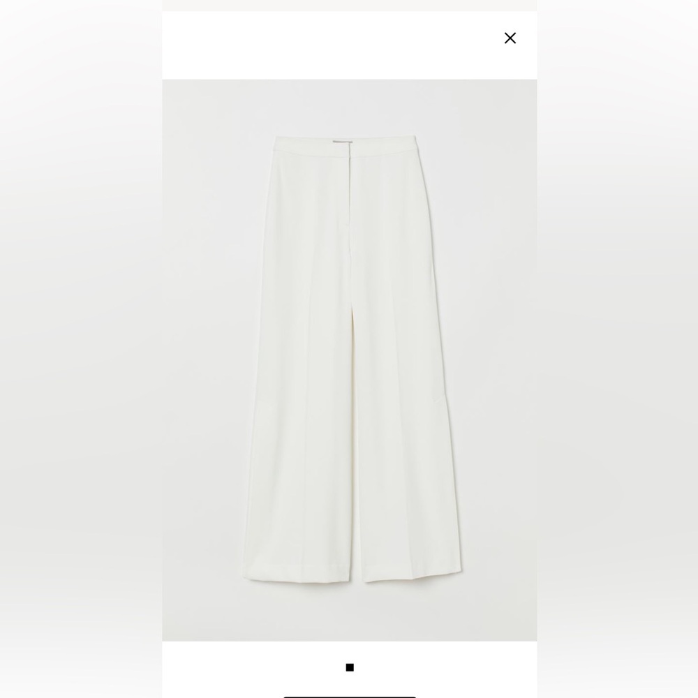 H&M high rise wide leg pant